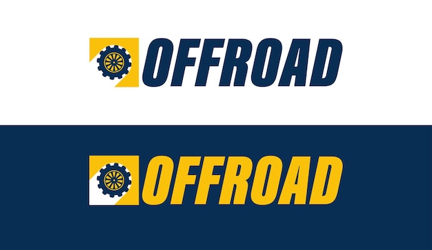 наклейка с логотипом offroad 4x4 простой дизайн