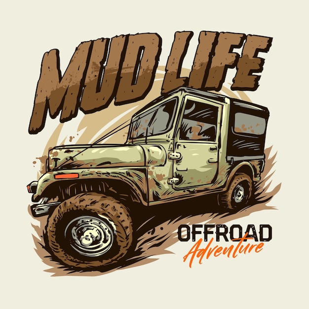 Offroad Adventure T shirt Graphic Illustration