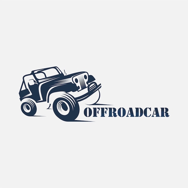 offroad car logo, adventure car icon