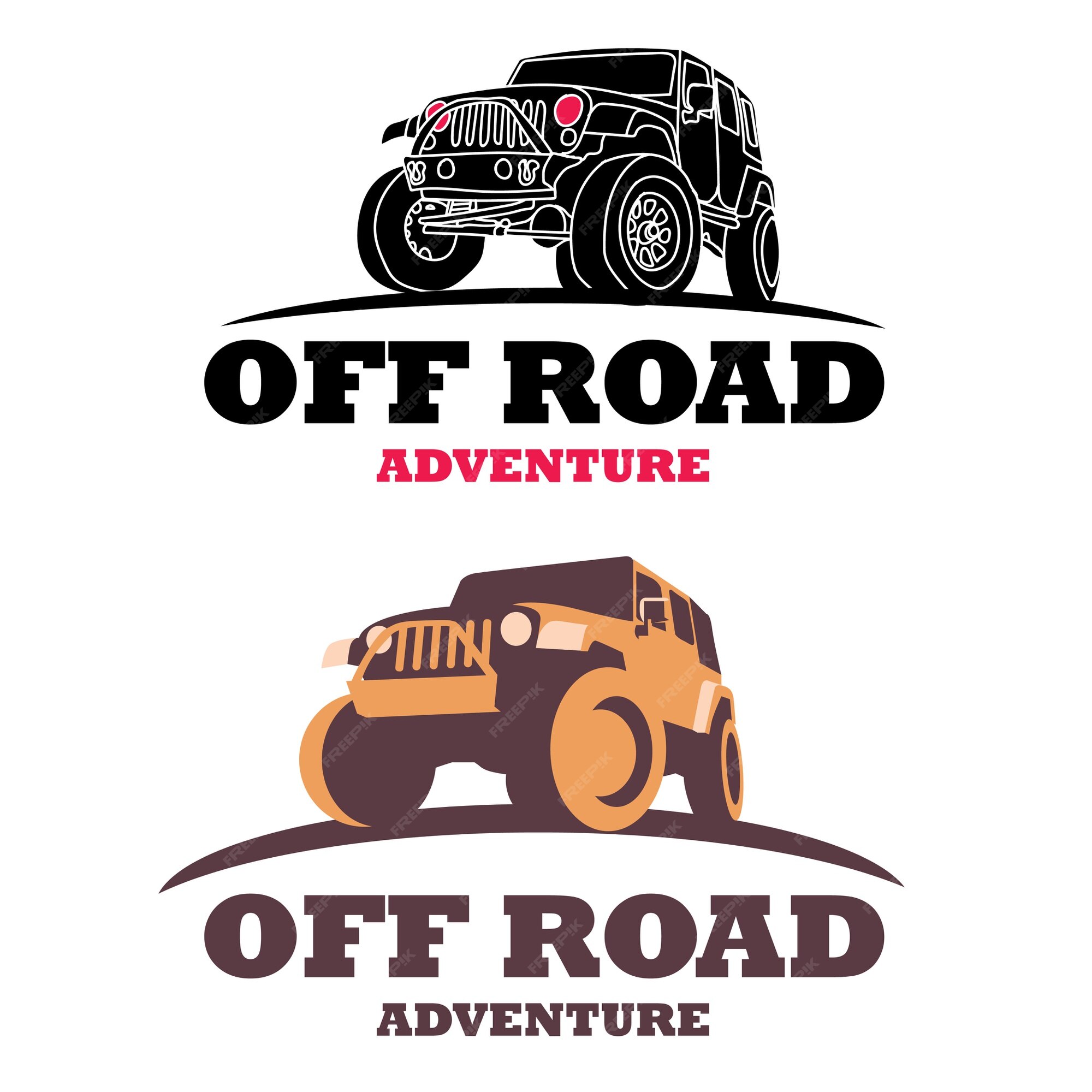 Premium Vector | Offroad car logo