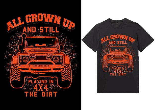 Offroad krachtige monster truck vector ontwerp illustratie All grown up 4x4 offroad