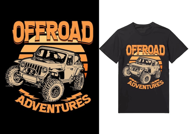 Offroad krachtige monster truck vector ontwerp illustratie Overland Adventures 4x4 offroad