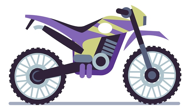 Offroad motor Extreme motorfiets icoon Cartoon sport transport