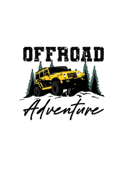 Vector offroad t shirt design