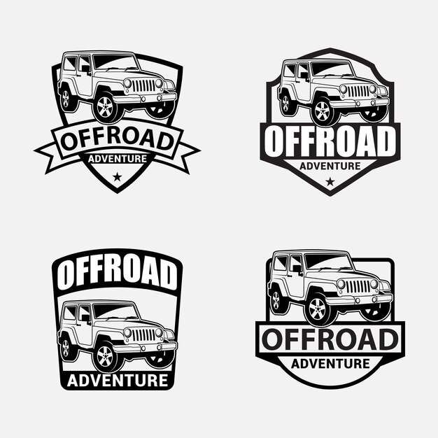 Offroad-vectorsjablonen