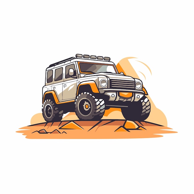 Offroad vehicle vector illustration Offroad vehicle icon