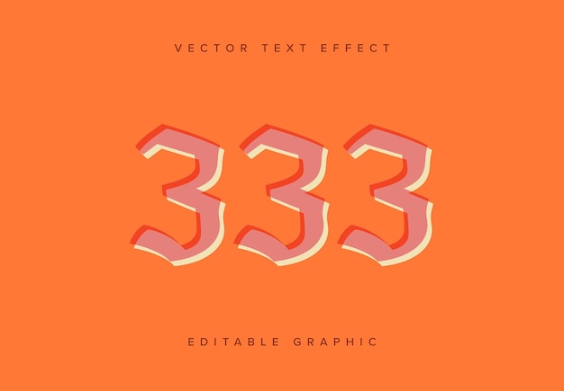 Vector offset-teksteffectmodel