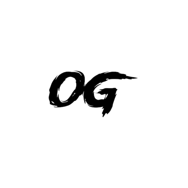 OG monogram logo design letter text name symbol monochrome logotype alphabet character simple logo