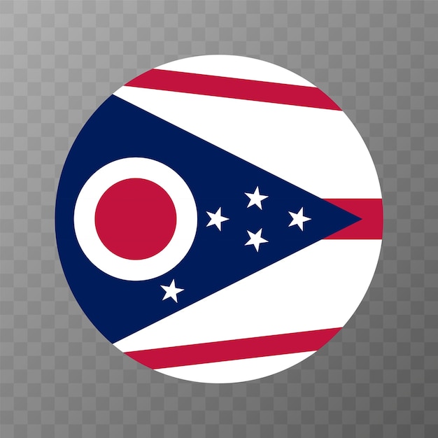 Ohio state flag vector illustration