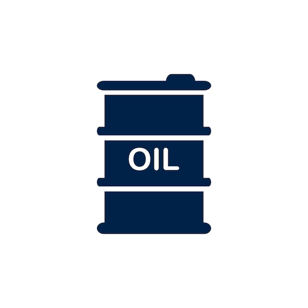 Oil barrel icon flat vector template design trendy