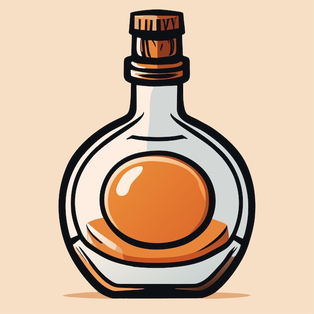 векторная иллюстрация бутылки масла
