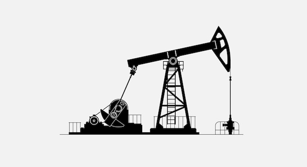 Oil Pump Jack Oil Industry Equipment Stock Vector (Royalty Free