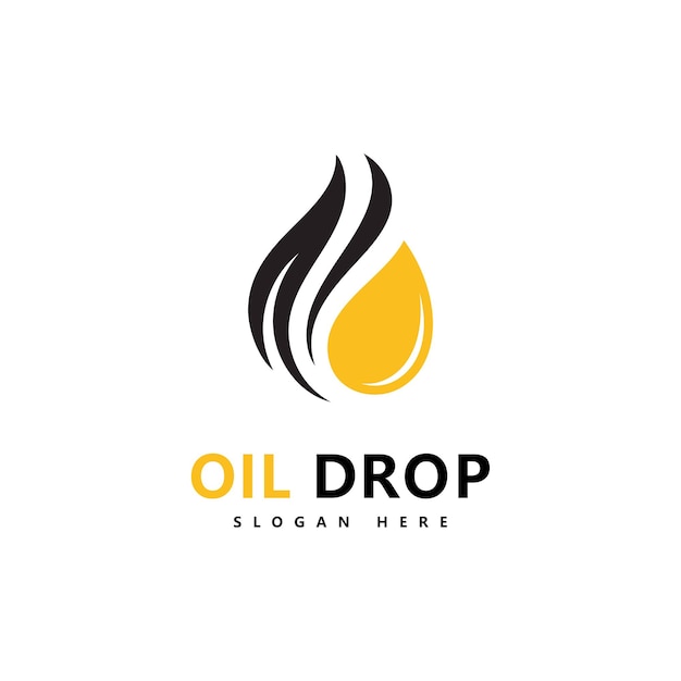 Oil drop Logo Template vector illustration design