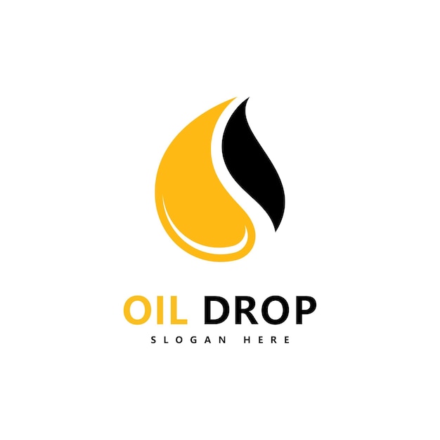 Oil drop logo template vector illustration design