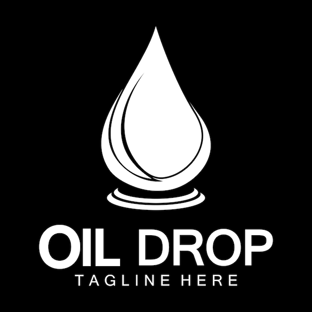 Oil drop logo vector illustration design templatedesign inspiration vector template for industry company logo