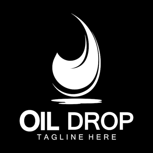 Oil drop logo vector illustration design templatedesign inspiration vector template for industry company logo