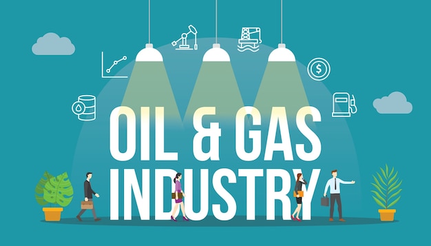 Oil and gas industry concept