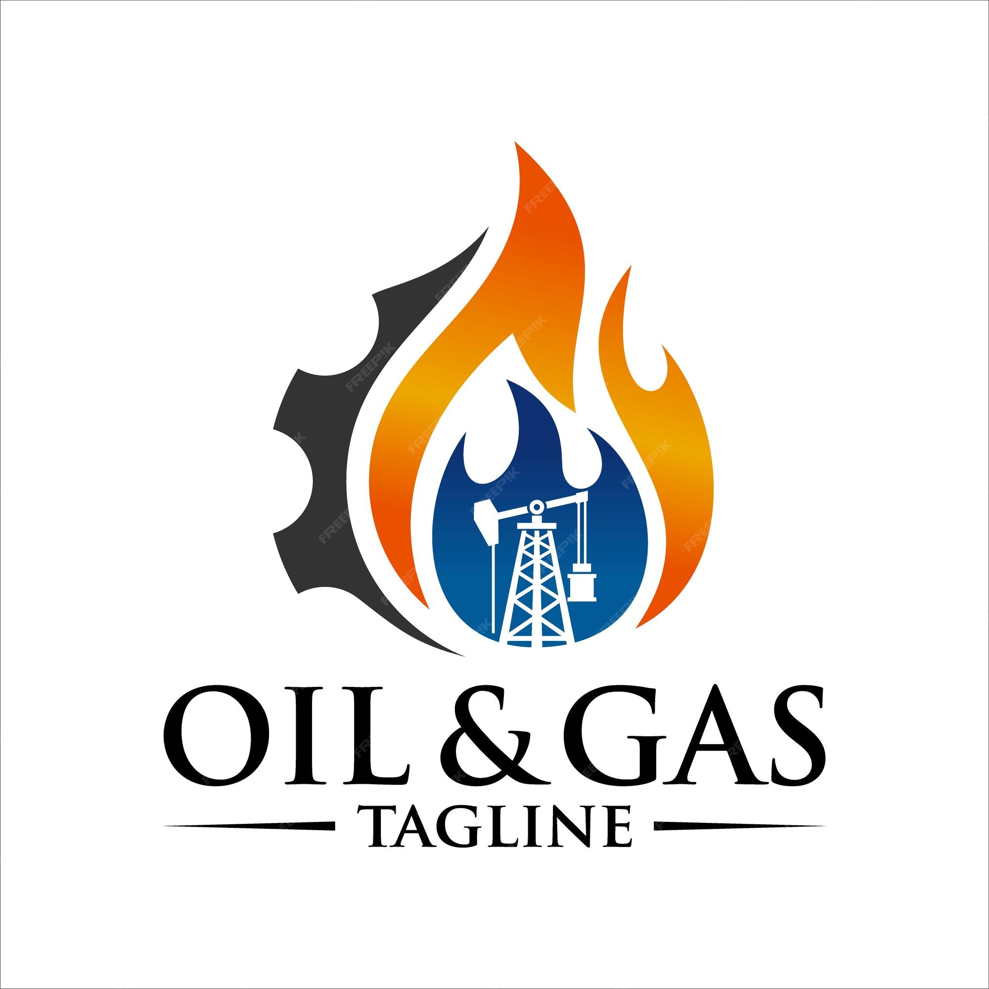 Premium Vector Oil gas industry logo template