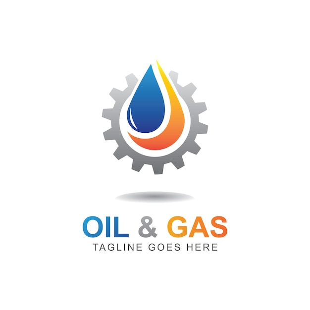 Oil And Gas Logo Design Vector Template