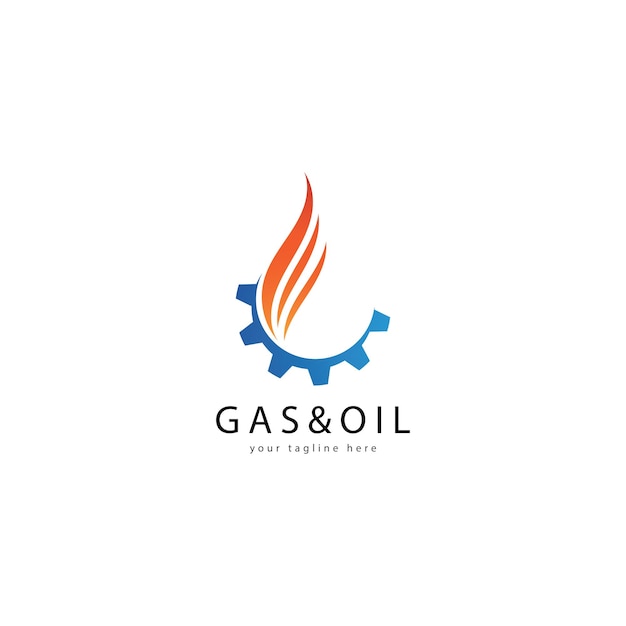 Oil and gas logo vector