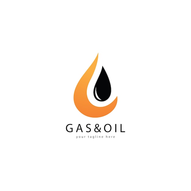 Vettore logo petrolio e gas