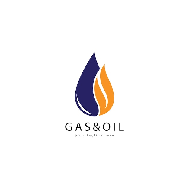 Vector oil and gas logo vector
