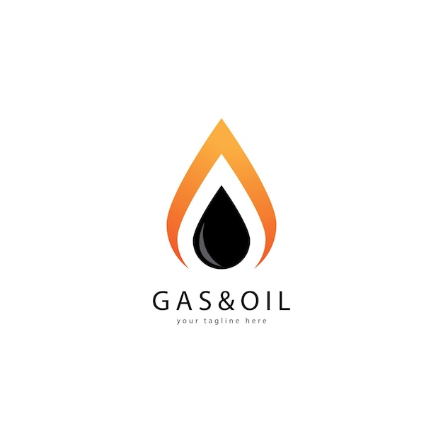 石油とガスのロゴのベクトル