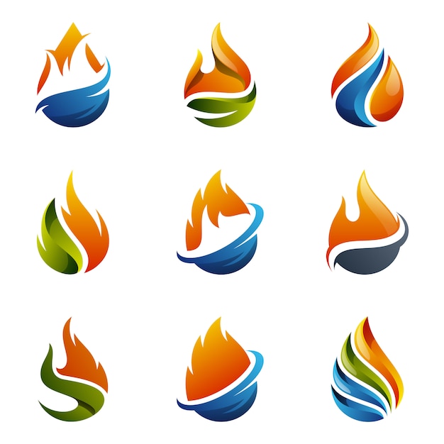 Oil gas logo vector