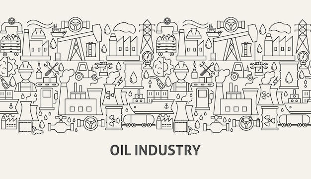 Oil Industry Banner Concept