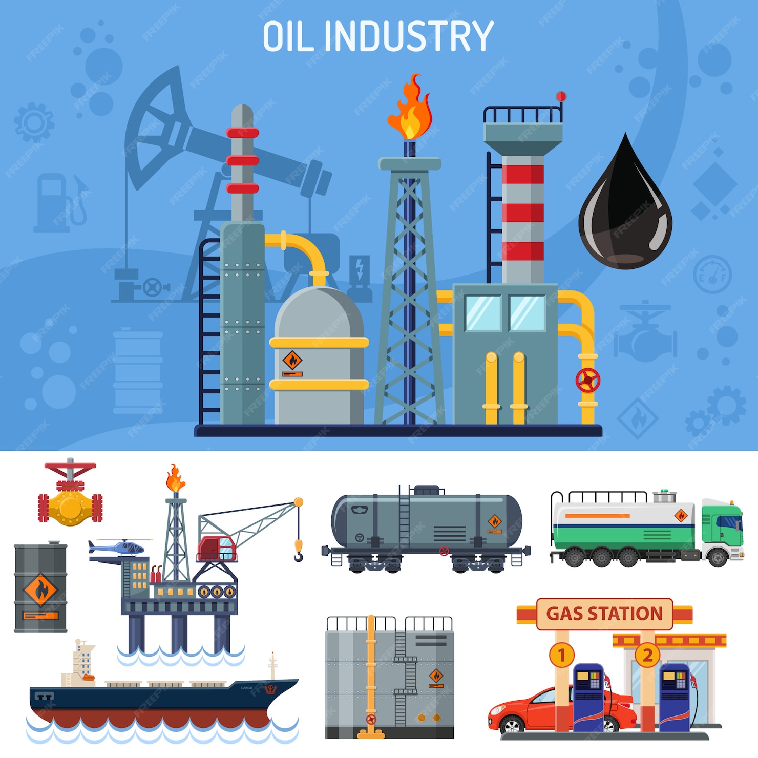 Рисунок на тему нефтяной промышленности
