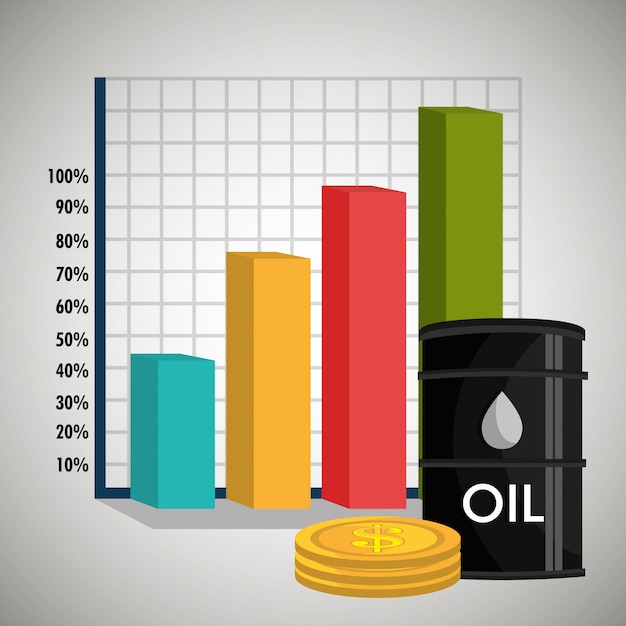 Vector oil industry design.