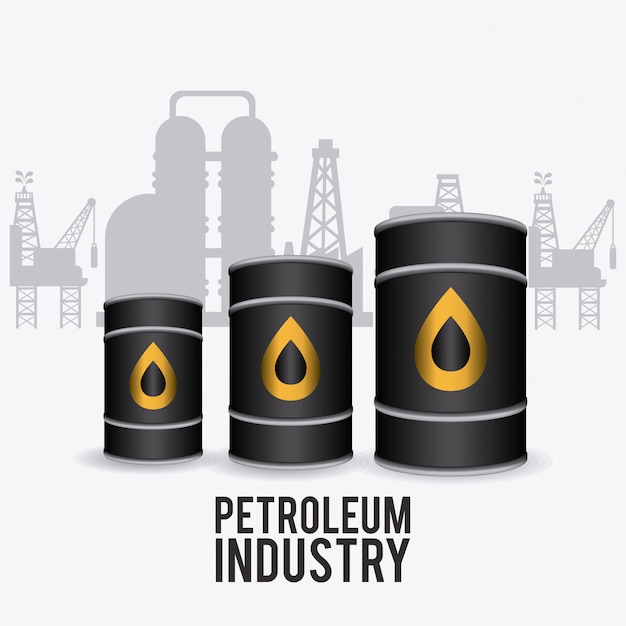 Vector oil industry design.