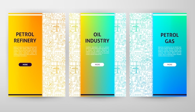 석유 산업 웹 디자인