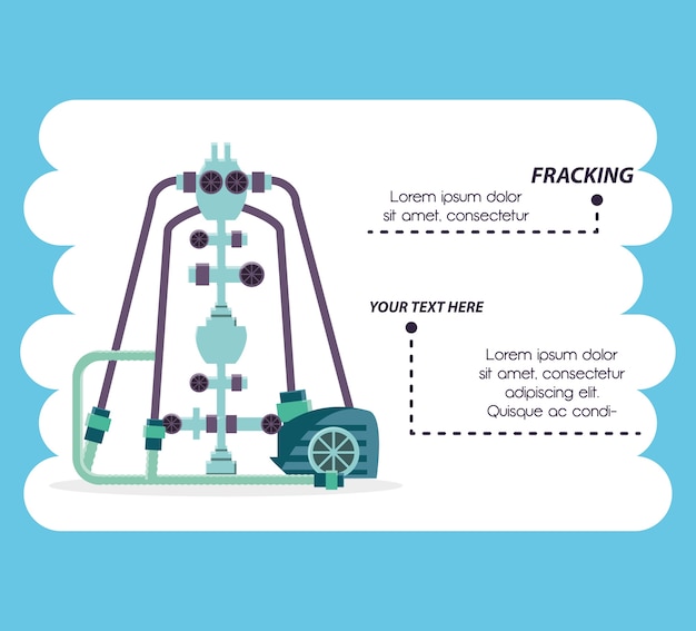 Нефтяная промышленность с технологией fracking