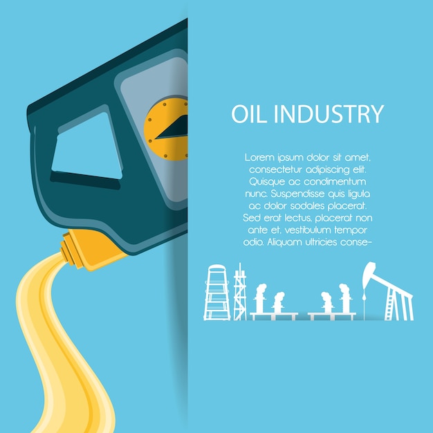 Industria petrolifera con gallone
