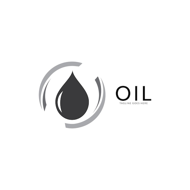 oil leaf gear logo icon vector template