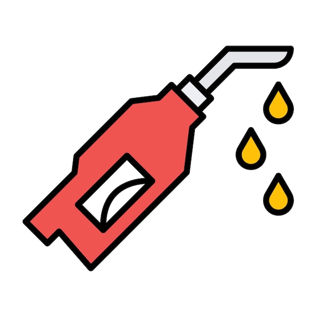 Oil nozzle vector illustration style