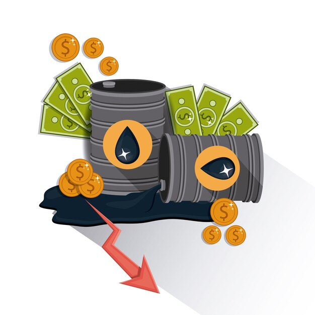oil and petroleum concept with money icons designs