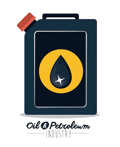 Vector oil and petroleum digital design