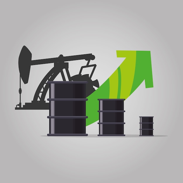 Vector oil and petroleum industry icon