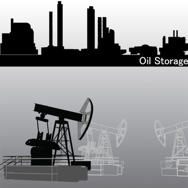 Oil pump with oil storage vector