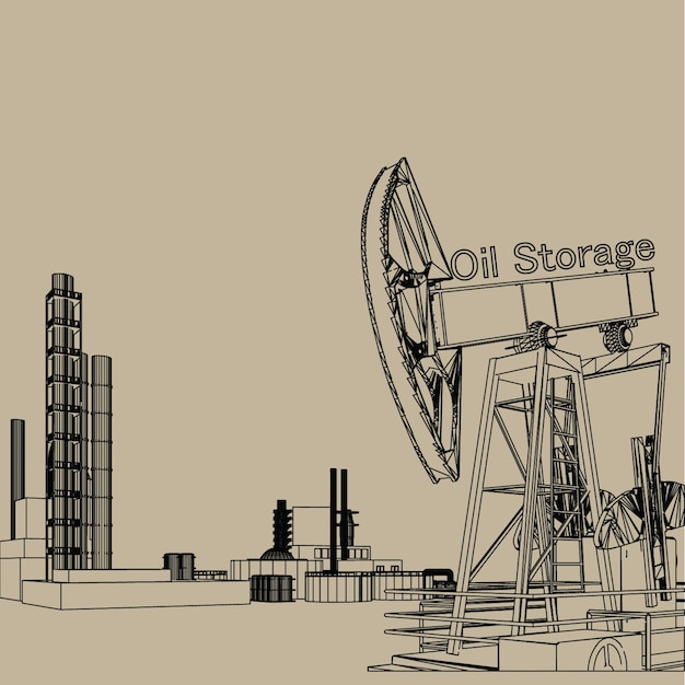 Vector oil pump with oil storage vector