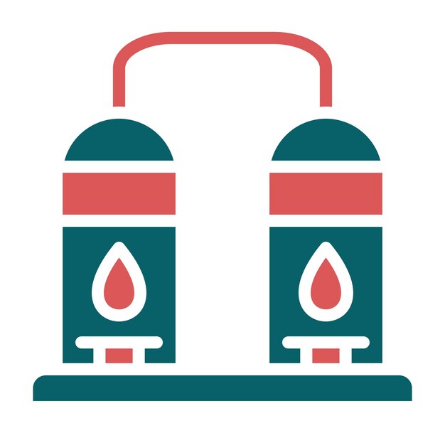 Oil Refinery Icon Style