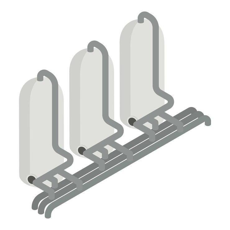Vector oil refinery plant tanks icon isometric of oil refinery plant tanks vector icon for web design isolated on white background