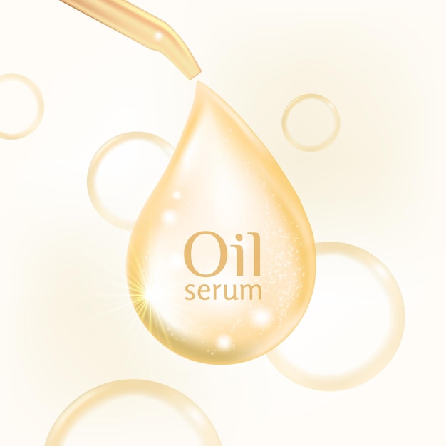 Oil serum skin care cosmetic