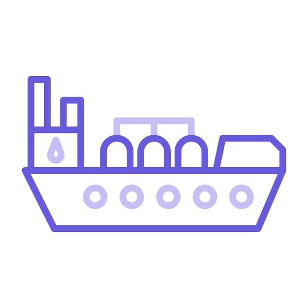 Oil ship vector illustration