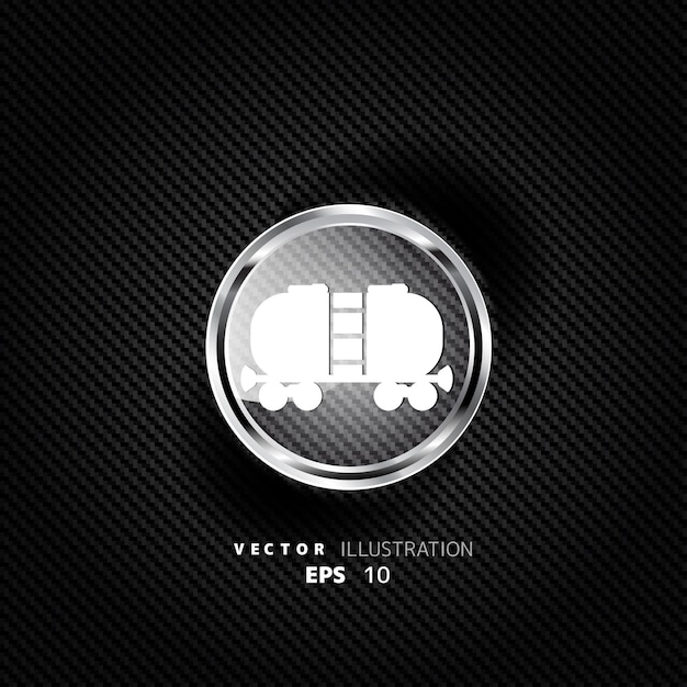 Vector oil tank icon