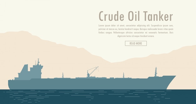 Вектор Нефтяной танкер. векторная иллюстрация