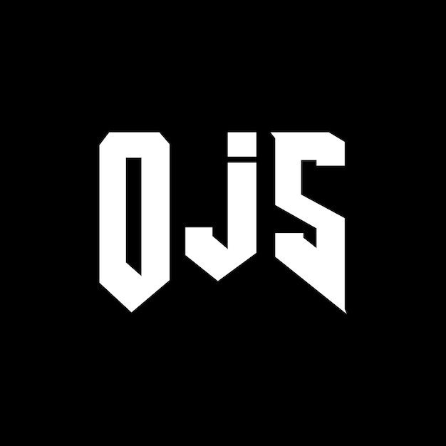 ojs letter logo design for technology company ojs logo design black and white color combination ojs logo ojs vector ojs design ojs icon ojs alphabet ojs typography logo design