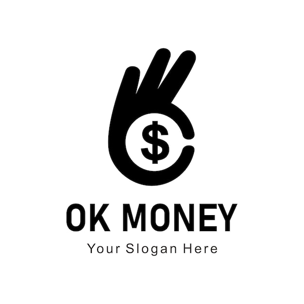 Ok geld vector logo